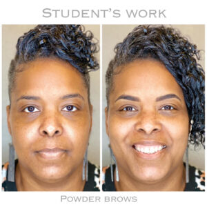 Permanent Makeup Training Class - Powdered Brows Student Work