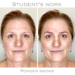 Permanent Makeup Training Class - Student Powder Brows 2