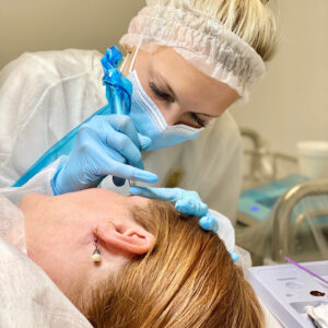 Permanent Makeup Training Class - Student Working